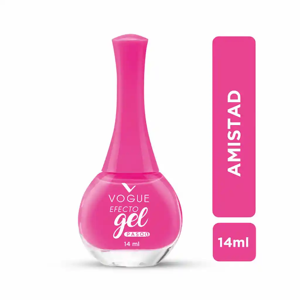 Vogue Esmalte Efecto Gel Amistad Rosado