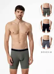 Boxer Ajustado Pqt Hombre L-prepa9915