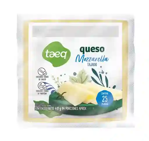 Queso Mozzarella Taeq Tajado (417 Gr)