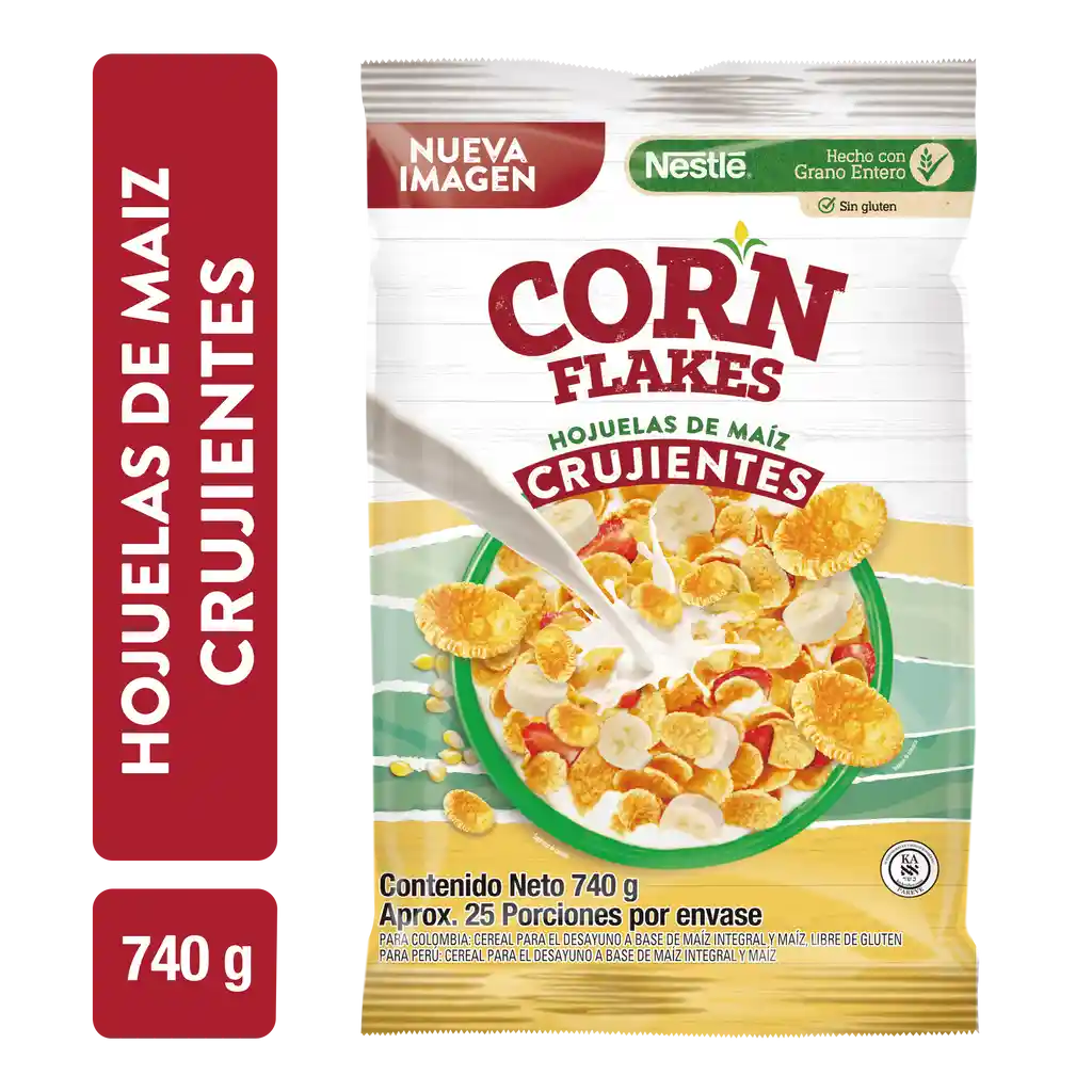 Cereal CORN FLAKES de NESTLÉ sin gluten x 740g