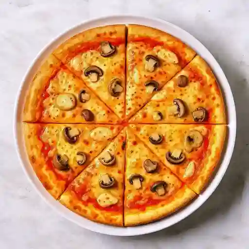 Pizza Pollo y Champiñones Mediana