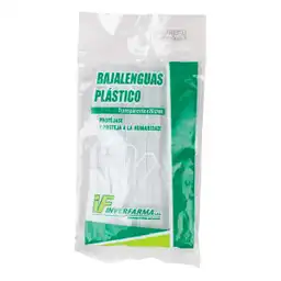 Inverfarma Bajalenguas de Plásticas Transparentes