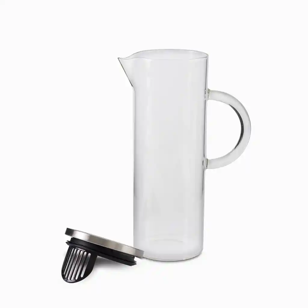 Ambiente Gourmet Jarra en Vidrio Borosilicato Con Tapa 1 L