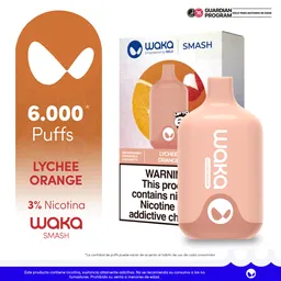 WAKA SMASH Vape Lychee Orange-3% 6000 puff