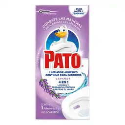 Pato Limpiador Inodoro Adhesivo Lavanda 4 en 1 Continuo