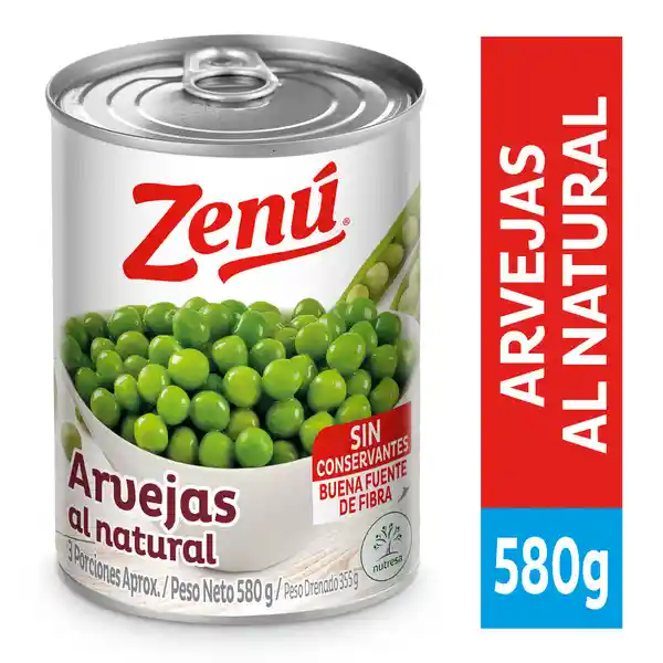 Zenú Arvejas Al Natural