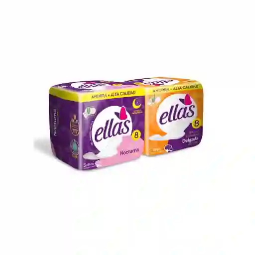 Toallas Ellas Ofta Diseñada Para El Dia y La Noch (16 Und)