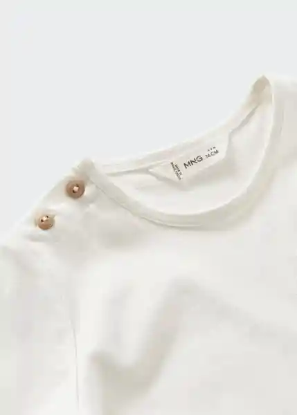 Camiseta Pocket Offwhite Talla 69 Niños Mango