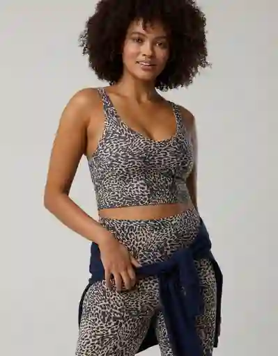 Top Deportivo Aerie Gris Talla SMALL 1240213 American Eagle