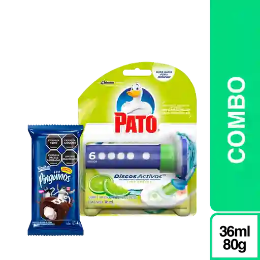 Combo Gratis Pingüino + Pato Limpiador Baños Discos 36 mL