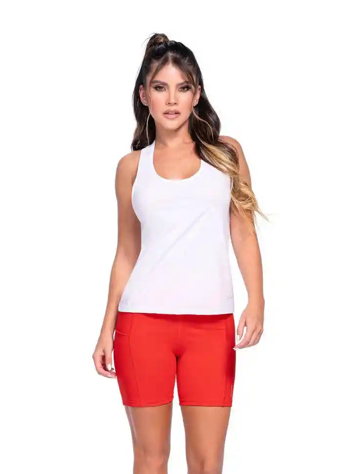 Camiseta Atletica Con Mesh S-blanco
