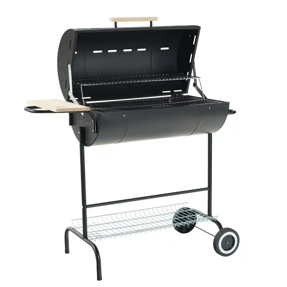 Parrilla Carbon Medio Tambor Con Tapa