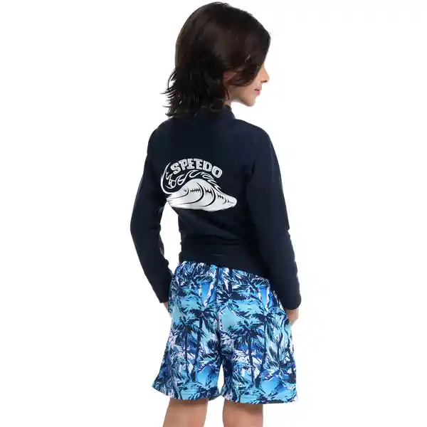 Camiseta Manga Larga Sunshine Firing Wave Junior T 10 Speedo