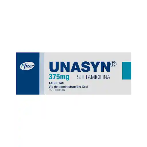 Unasyn Pfizer S.A 375Mg X 10 Tabletas Pfizer