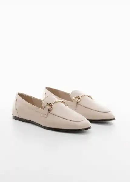 Zapatos Toledo Beige Talla 39 Mujer Mango