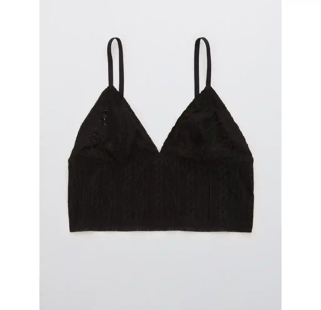 Bralette Negro Línea Larga Large American Eagle