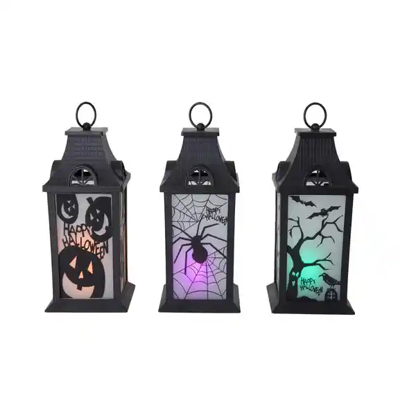 Spooktacular Set Farol Led Decoración Halloween