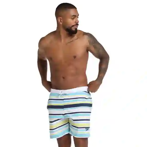 Pantaloneta French Coast 18 Pulgadas Hombre Azul Claro-xl