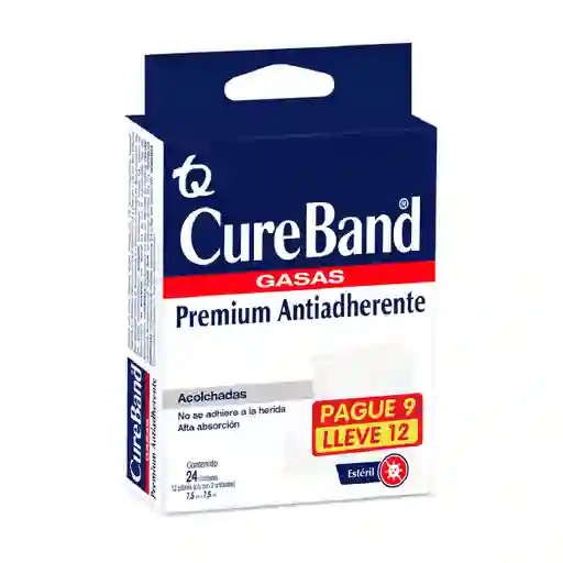 Gasa Esteril Cureband 7.5 Sobres X 2 Und C/u