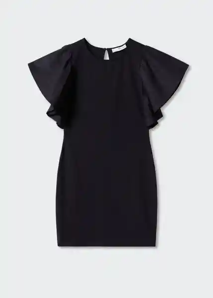 Vestido Codina Negro Talla 24 Mujer Mango