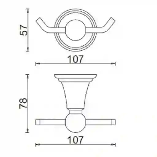 Vessanti Kit Accesorios de Pared Jasmin