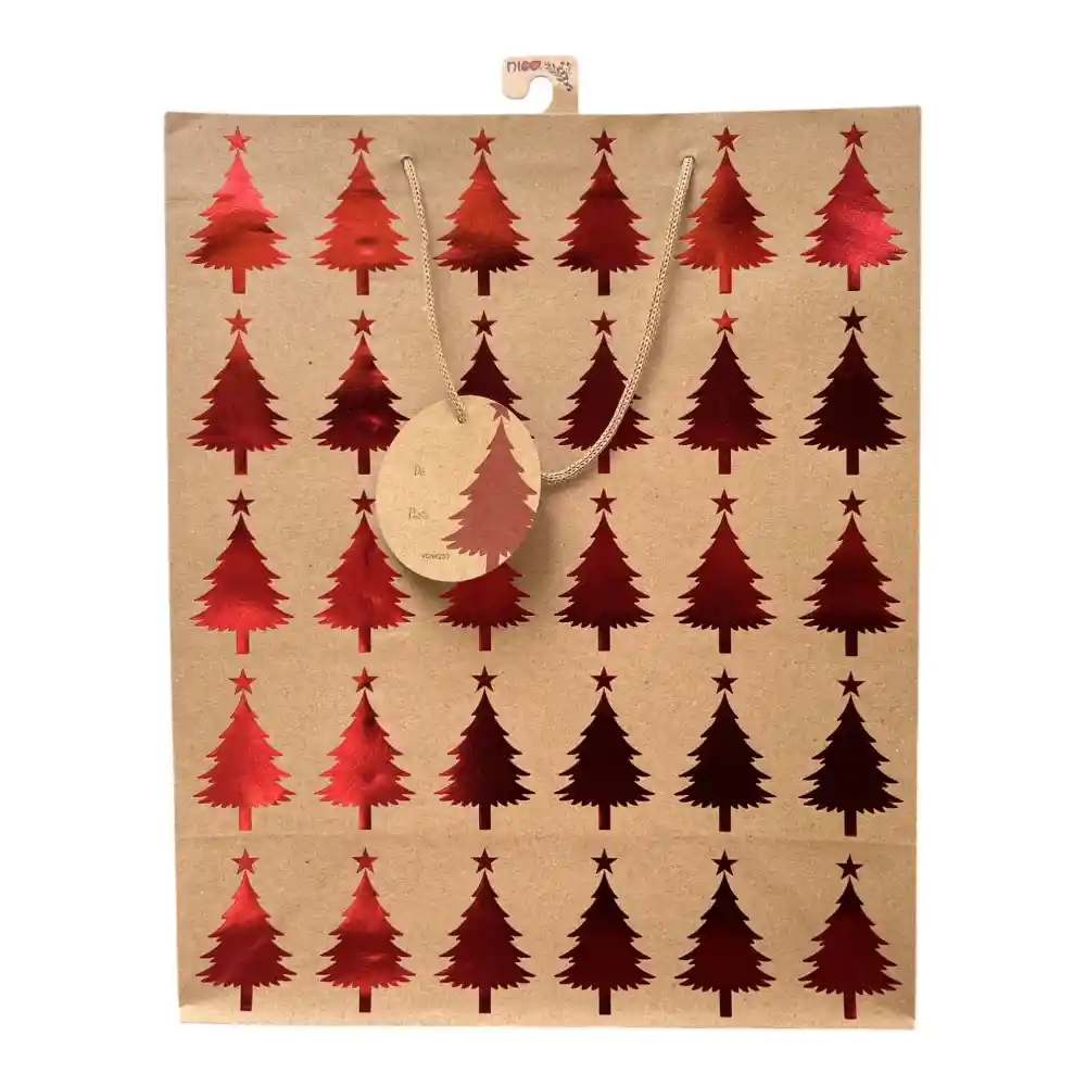 Bolsa Nico Navidad Kraft Grande