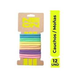Neon Elastics Set Moña Caucho Multicolor