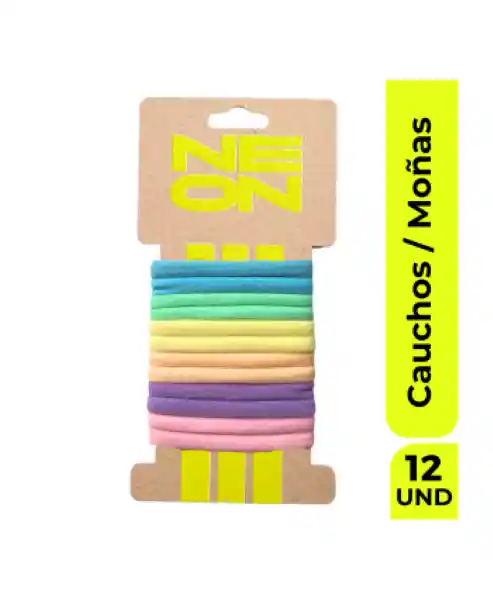 Neon Elastics Set Moña Caucho Multicolor