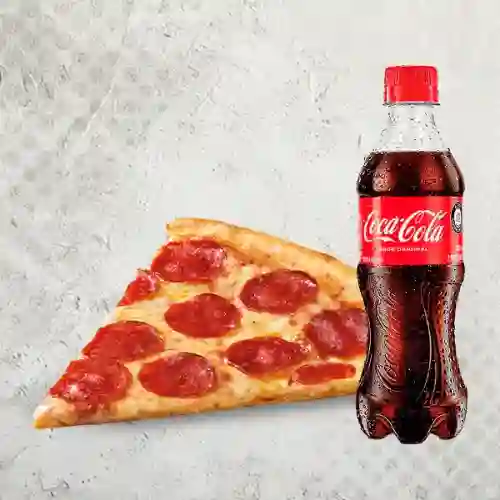 1 Slice Pizza Xxl más Gaseosa