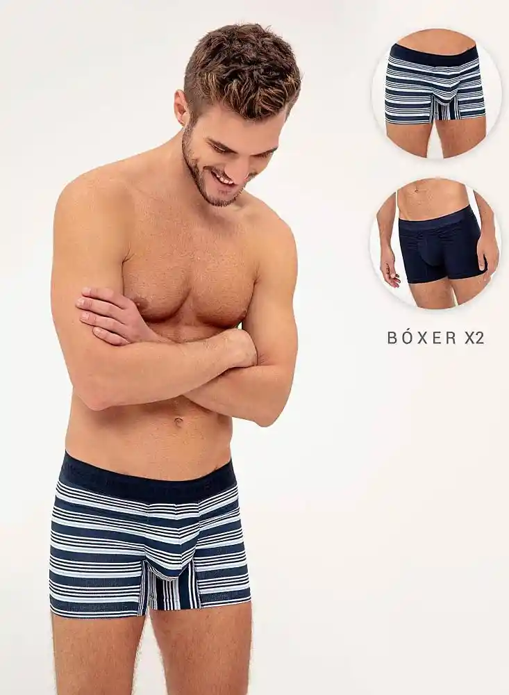 Boxer Ajustado Pqt Hombre S-surtido