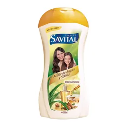 Savital Shampoo con Aceite de Argán y Sábila Brillo Luminoso