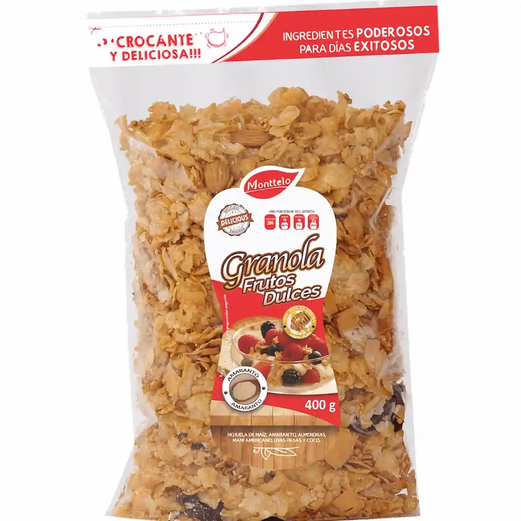 Monttelo Granola Frutos Dulces