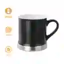 Taza de Cerámica Serie Silver Grey Negro Miniso