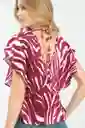 Blusa Sarah Color Borgoña Talla XL Ragged