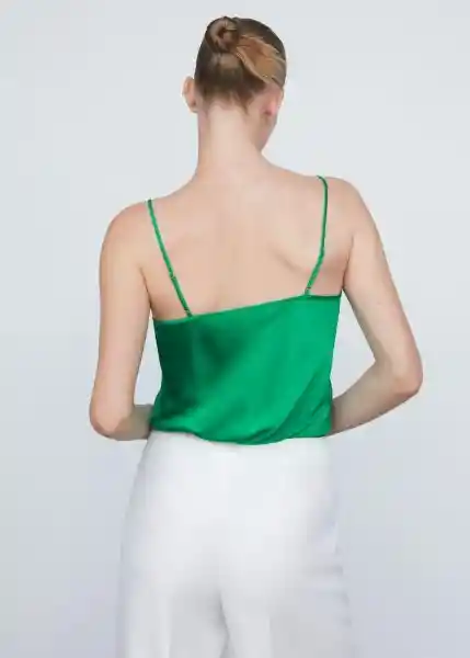 Top Rachel2 Verde Talla L Mujer Mango