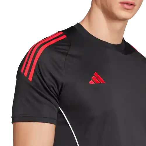 Adidas Camiseta Tiro24 Para Fútbol de Hombre Negro Talla M