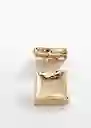 Pendientes Flavio Oro Talla 99 Mujer Mango
