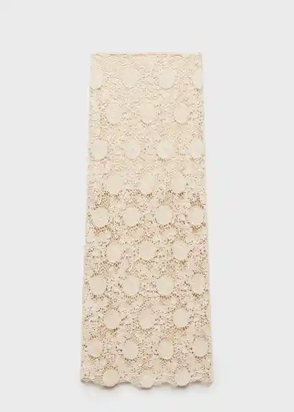Falda Setenta Crudo Talla S Mujer Mango