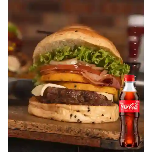 Combo Hamburguesa Santandereana +Cocacola Orig 400ML