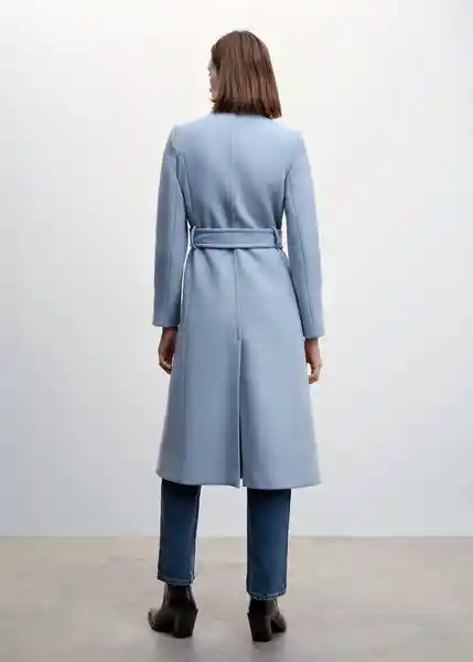 Abrigo Sirenita Celeste Talla 28 Mujer Mango