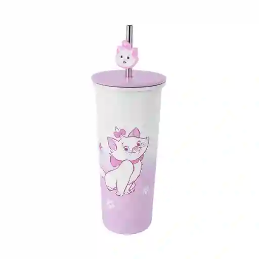 Vaso de Acero Inoxidable Serie Disney Marie 800 mL Miniso