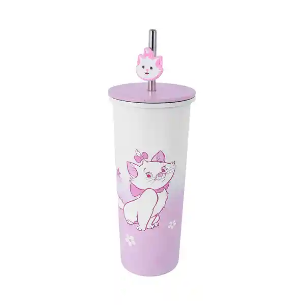 Vaso de Acero Inoxidable Serie Disney Marie 800 mL Miniso