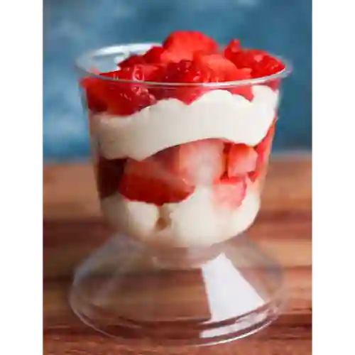 Fresas con Crema Sin Leche Condensada