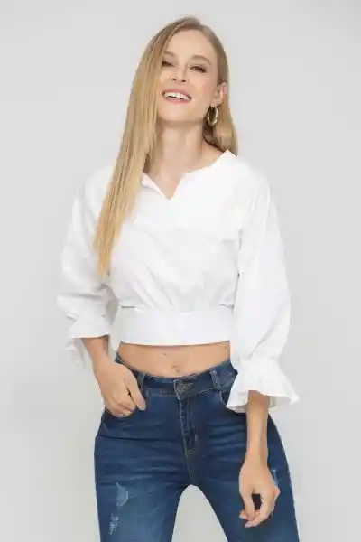 Blusa Santorini Color Blanco Talla S Ragged