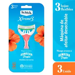 Schick Máquina de Afeitar Xtreme 3 Hawaiian Tropic