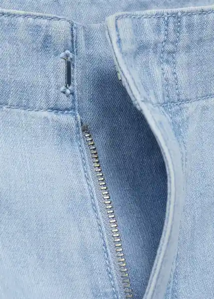 Pantalón Vionet Tejano Claro Talla 36 Mujer Mango