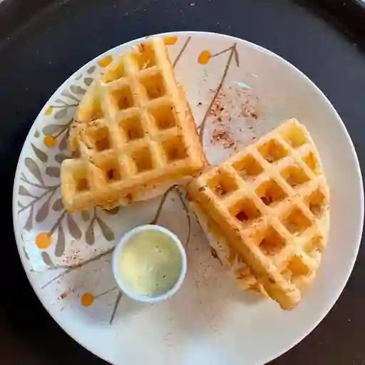 Waffle Sándwich de Pan de Yuca