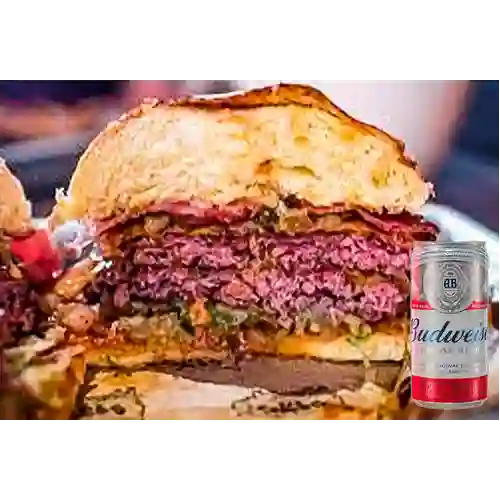Combo Hamburguesa BBQ Texana + Budweiser Lta 269ml
