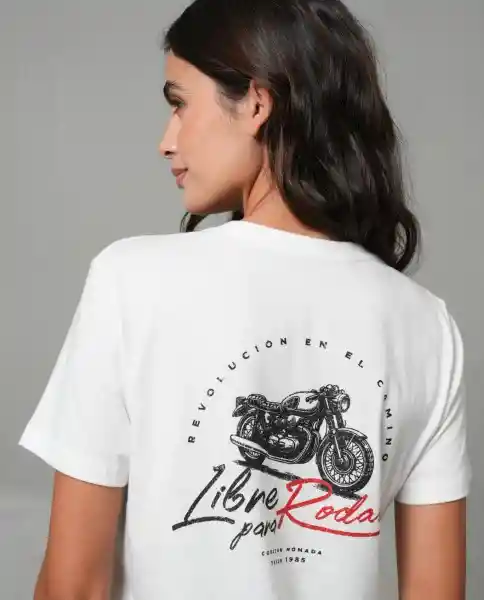 Camiseta Mujer Crudo M 202G015_CRU110104 Rifle