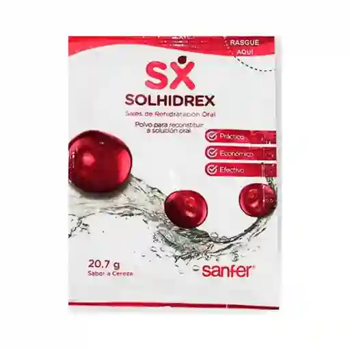 Sx Sale de Rehidratación Solhidrex Cereza